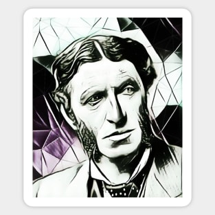 Matthew Arnold Black And White Portrait | Matthew Arnold Artwork 3 Sticker